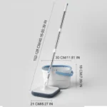 360 °   Spin Mop und Eimer Set, verdickte Faser Tuch Mop dehydrieren Hause Reinigung Werkzeug für Schlafzimmer Wohnzimmer Küche Badezimmer ﻿ 2