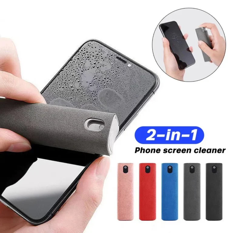 2 In 1 Telefon Bildschirm Reiniger Spray Computer Handy Bildschirm Staub Entferner Werkzeug Mikrofaser Tuch Für iPhone iPad Apple polnischen