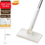Snap-Grip Clever Mini-Mopp für Nass- und Trockenreinigung mit Praktischem Automatischem Tuchwechsel-Clip, Wischmopp-Stiel, Haushaltsreinigungswerkzeuge 8