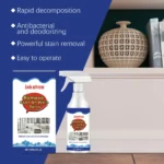 Schimmelentferner-Spray für Wandflecken und Schimmelbeseitigung, Antibakterieller Geruchsbeseitiger und Schimmelreiniger für Wände und Keramikfliesen 6