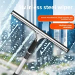 1 Stück Silikon-Fensterabzieher Glasreiniger für Zuhause, Badezimmer, Spiegel, Dusche, Auto, Fensterreinigungswerkzeug mit Haken 3