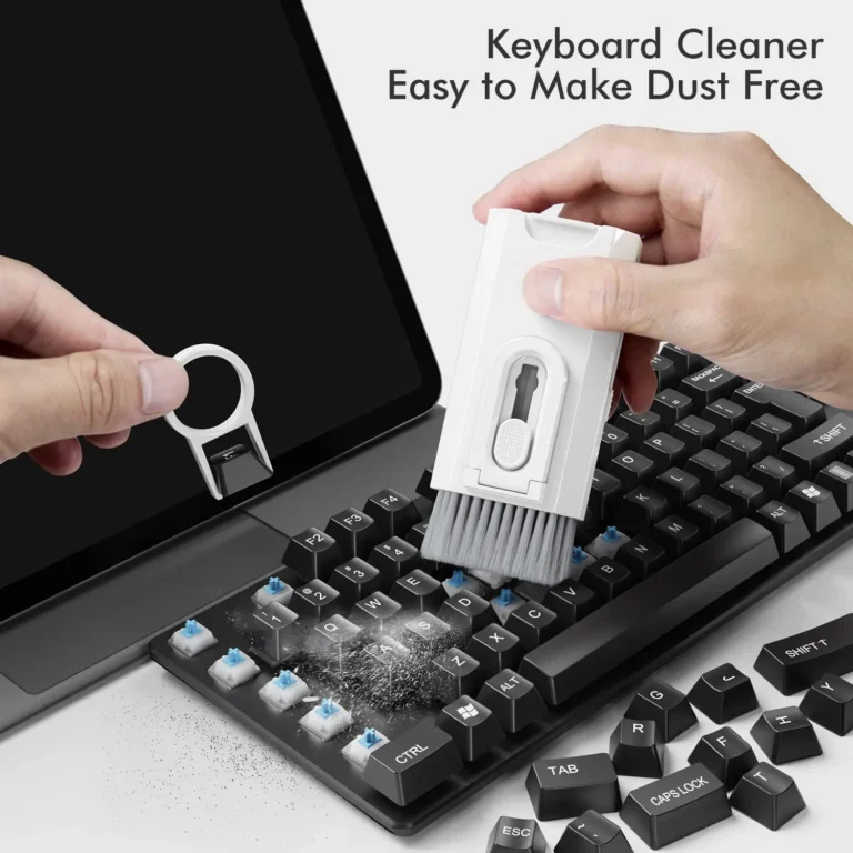 8-in-1-Reinigungsset, Computer-Tastatur-Reinigungsbürste, Kopfhörer-Reinigungsstift für Headset, IPad, Telefon, Reinigungswerkzeuge, Tastenkappen-Abzieher 2