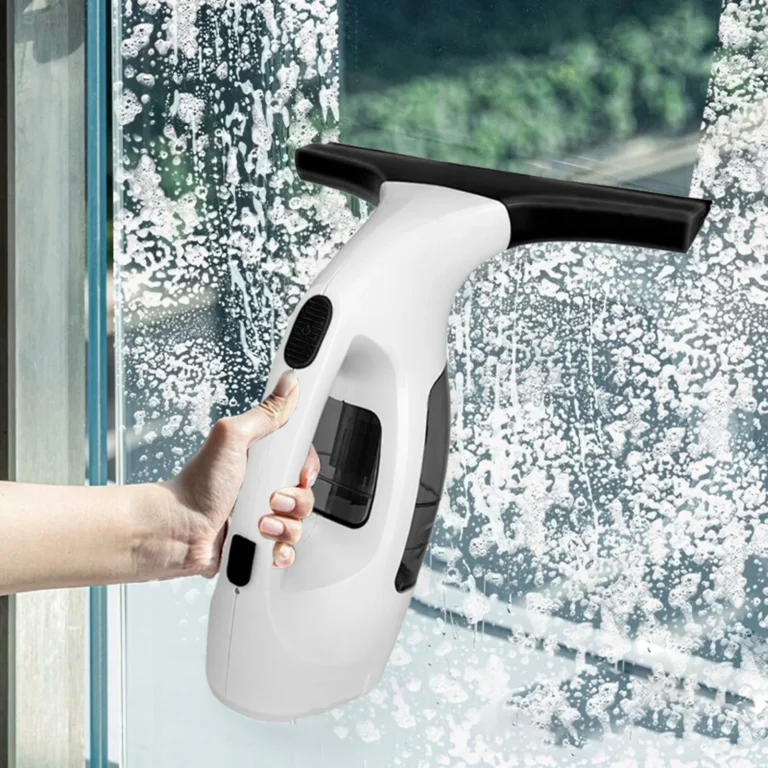 Elektrischer Fensterstaubsauger-Set mit Sprühflasche & Mikrofaserpad, Kabelloser Staubsauger, Handstaubsauger Kabelloses Gerät