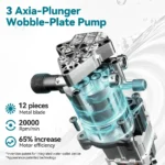 YOFIDRA 200Bar Hochdruckreiniger-Pistole 2200W Tragbare elektrische Schaumsprühpistole mit verstellbarer Düse für die Reinigung von Auto und Garten 6