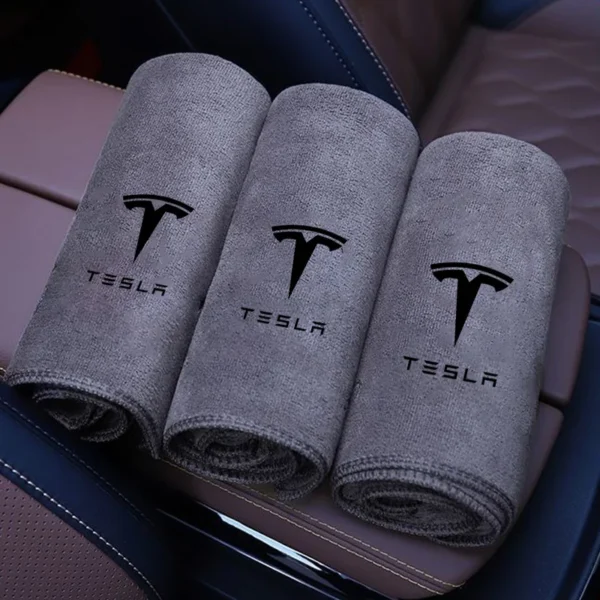 Hochwertiges Mikrofaser-Autowaschhandtuch, Trockentuch, Reinigungstuch für Tesla Model 3, Modell Y, Modell S X, SpaceX Cybertruck Juguete