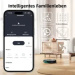 OMESER 8000Pa Roboter-Staubsauger mit Wischfunktion, automatische Aufladung, Smart-App-Steuerung, geplante Kartierung, für die Reinigung von Böden, Teppichen und Tierhaaren zu Hause 3