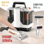 750 W Handheld-Teppichreiniger, 15 kPa, tragbarer Fleckenreiniger für Auto, Sofa, Tierhaarspray, Saugkraft, integrierte Reinigungsmaschine