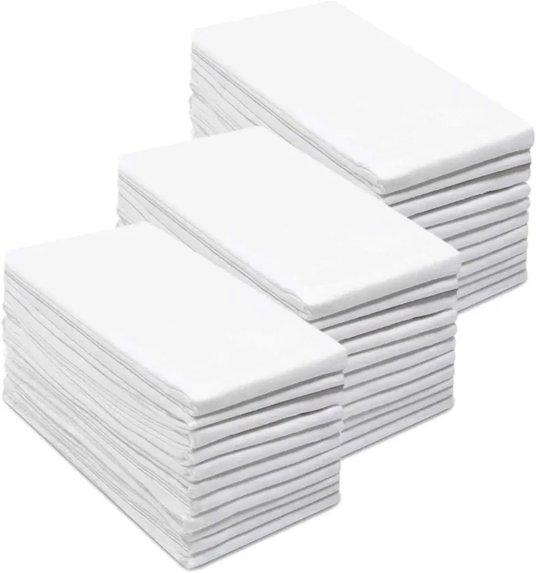Einfache Weiße 4 6 10 Stück 100% Weiche Saugfähige Baumwollservietten Hochabsorbierende Geschirr- Hand- Tee- Bar-Handtücher Küchendekor-Accessoires