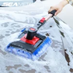 Seametal Teleskop Auto wasch bürste Mop Handtuch Kit langen Griff Chenille Mop Brusher Auto waschen Stauben tfernung Reinigungs mittel