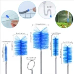 Flexible Lange Abflussbürste, Doppelseitige Elastische Nylon-Reinigungsbürste für Schläuche und Rohre, Leistungsstarker Abflussverstopfungsentferner 6