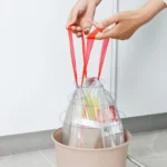 Bunte Verdickung Kordelzug Müllsäcke Große Kapazität Handheld Müll Tasche für Küche Haushalt Einweg Abfall Taschen 4