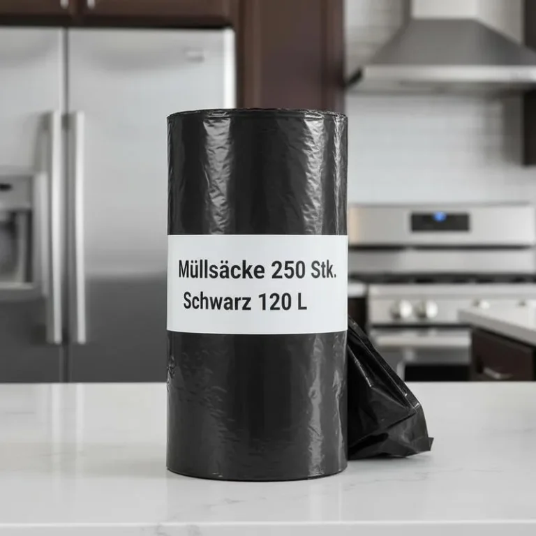 Große schwarze Müllsäcke 120 Liter 70x105 cm Haushalt Gewerbe 250 Stück