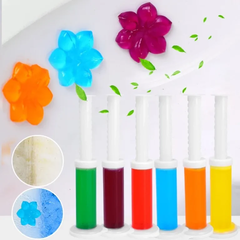 Blumen Gel Toilettenerfrischer Schüsselreiniger Blumenduft Luftparfüm Aromatisch Closestool Toilette Deodorant Reinigungsmittel 2