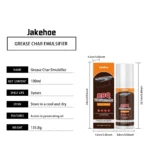 JAKEHOE Grill- und Ofenreiniger, Hochleistungs-Fett- und Einbrennungsstreu-Entferner, Mehrzweck, Ungiftig, Schnellwirkend, Tiefenreinigung für Haushalt, Küche und Pfannen 4
