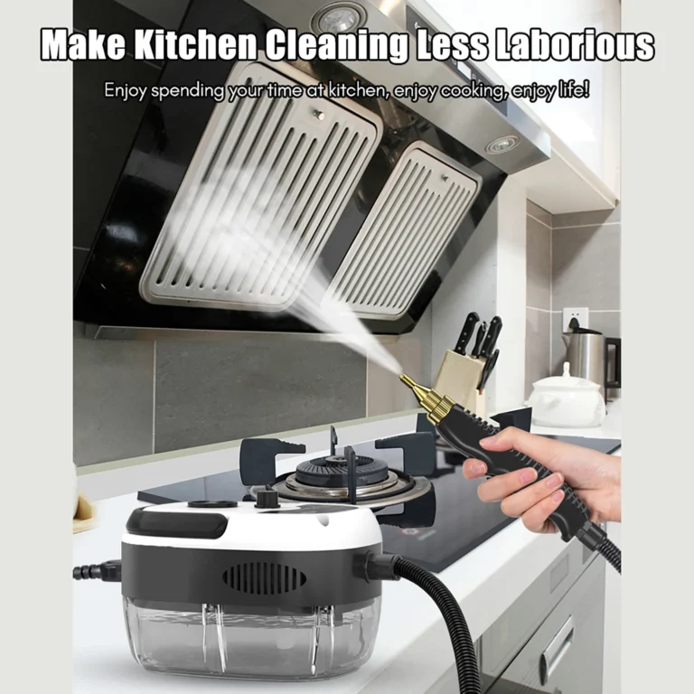 Tragbarer Handdampfreiniger Hochtemperatur-Druckdampfreinigungsgerät mit Bürstenköpfen für Küche, Möbel, Auto