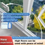 Haushalts-Reinigungsbürste für Hochhaus-Fensterglas, doppelseitige Glaswischwerkzeuge, geeignet für die Reinigung von Hochhaus-Fensterreinigungen 4