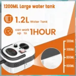 Podofo 2500W Dampfreiniger, tragbarer Druckdampfreiniger mit 1,2L Wassertank, Dampfstrahlreiniger für Zuhause, Küche, Bad, Auto, Möbel, Fliesen, Fugen, Zubehör-Kit ​ 5