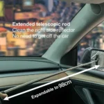 Auto Rückspiegel Wischer Waschen Teleskop Reinigung 98 cm Lange Reiniger Handheld Wischer Spiegel Griff Werkzeug Pinsel Reinigung Glas X7I5 6