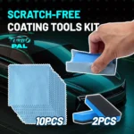 TURBOPAL 12-teiliges, kratzfreies Beschichtungsapplikator-Set, Mikrosuede-Tücher und ultradünne Schaumstoff-Applikatoren für kratzfreie Details