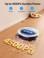 Laresar P10 Kabelloser Roboter-Staubsauger und Wischmopp 6000Pa Intelligente Gyro-Navigation APP-Steuerung Ganzhausreinigung Teppichpflege 2