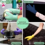 1 Paar Mikrofaser-Staubhandschuhe, dehnbar, atmungsaktiv, nicht wasserdicht, für Autos, Boote, Wohnmobile, Pools, Zuhause, Küche 6