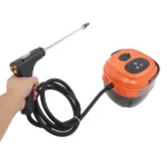 Tragbarer Dampfreiniger 1500W Hochdruck-Mehrzweck-Reinigungsgerät für Haus & Küche, 6 Dampfstufen, EU-Stecker (Orange-Rot) 5