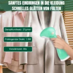 1500W Handdampfglätter für Kleidung, 300ml Wassertank, tragbarer Dampfglätter, Faltenentferner für Kleidung, Stoffe und Hemden, für Zuhause 5