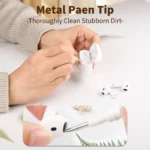 3-in-1-Bluetooth-Kopfhörer-Reinigungsstift-Werkzeug für Airpods Pro 3 2 1 Ohrhörer-Hülle, Reinigungsset, Bürstenstift für Xiaomi iPhone-Ohrhörer 4
