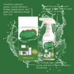 300ml Enzym-Schaumreiniger Mehrzweck-Enzym-Ölfleckenentferner Hochleistungs-Oberflächenreiniger Entfetter für Küche und Haushalt 3