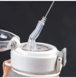 Trinkhalm-Reinigungsbürsten-Set Wiederverwendbare Röhrenreiniger Nylon Edelstahl Lange Reinigungsbürsten für Babybecher Flaschen 2