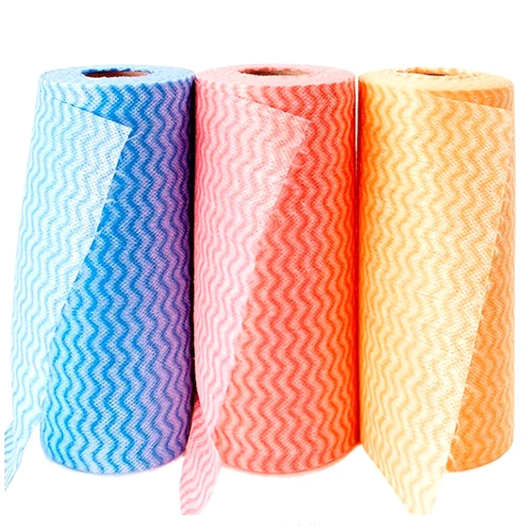 1/3 Rolle Vielseitige Vlies-Reinigungstücher Pack - Hochabsorbierende Polyester-Mischgewebe-Handtücher für Küche, Wohnzimmer, Außenbereich