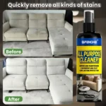 Allzweck-Reinigungsspray mit Mikrofasertuch, Mehrzweck-Reinigungslösung für Haus, Auto, Möbel, Küche, Streifenfreie Reinigung 4