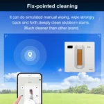 Roboter-Fensterreiniger ABIR WD8, Doppel-Wassersprühdüsen, Intelligenter Speicher, Hohe Vakuumsaugkraft, Lasersensor, Heim-Wand-Glasreinigungsroboter, APP-Steuerung 4