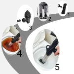 Haushalt Küche Wc Wc Kolben Hochdruck Ablauf Kolben Dredge Verstopfen Entferner Kanalisation Rohr Unblocker Air Drain Blaster 5