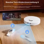roborock Qrevo S5V (Upgrade vom S7 Max Ultra) Saugroboter, 12.000 Pa Saugleistung, Doppelte Anti-Verhedderungsbürste, Doppelt anhebbare Rotationsmopps, Selbstentleerung und -befüllung, Heißlufttrocknung 7