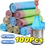 100/10Pcs Verdickte Kordelzug Müll Taschen Haushalt Tragbare Pull Tasche Müll Entsorgung Tasche Küche Wc Müll Lagerung Taschen