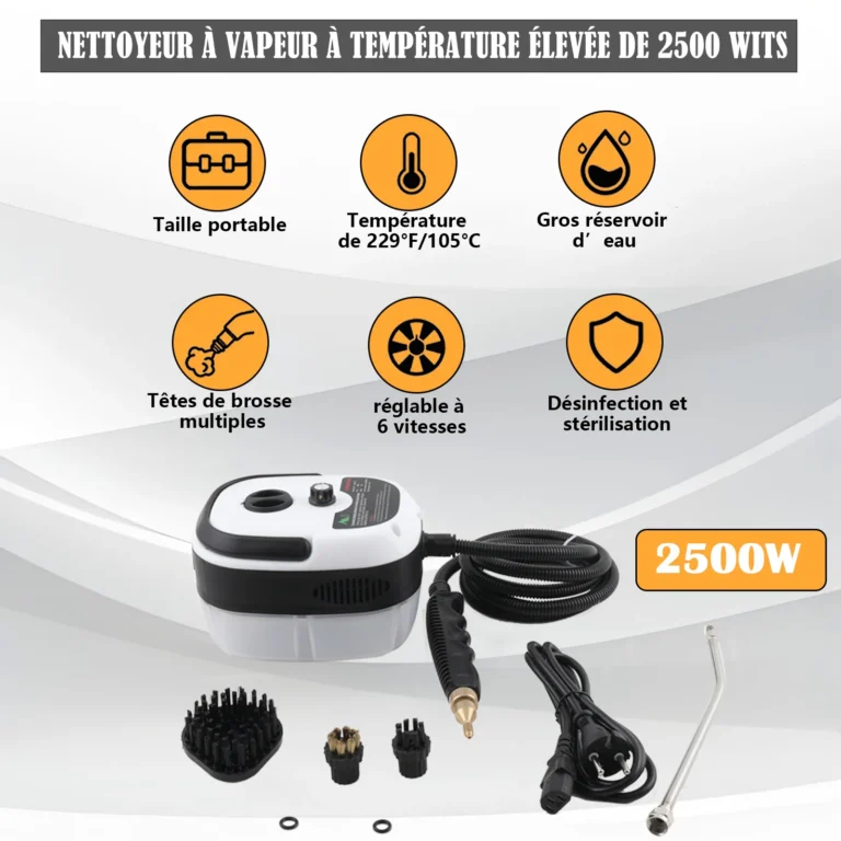 2500 W 220 V Dampfreiniger Hochtemperatur-Hochdruckstrahlreiniger Dunstabzugshaube für Küche Klimaanlage Auto Reinigungsmaschine 2