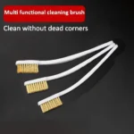 1/3/5-teiliges Mini-Messing-Drahtbürsten-Set zur Entfernung von Farbe und Rost, industrielles Metall-Poliergrat-Reinigungswerkzeug 3