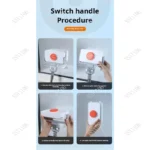JOYBOS 40 cm Spin Flat Mop & Bucket Set – 360 °   Reinigung der Nass-Trocken-Trennung für Hartholz-/Laminat-/Vinylfliesen 4