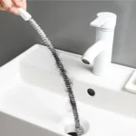 1 Stück Waschbecken-Abfluss-Reinigungsbürste, Abfluss-Verstopfungsentferner, biegbare Waschbecken-Überlauf-Kanal-Abflussbürste für Badezimmer und Küche