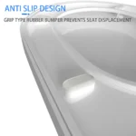 D-Typ-Toilettensitz, sanft schließend, antibakteriell, hygienisch – abnehmbarer Toilettendeckel mit 360° °   Rotationsscharnier, einfache Installation und Reinigung 4