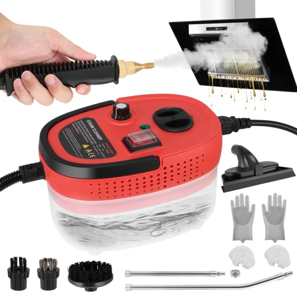 2500 W Hochdruck-Dampfreiniger, 1200 ml tragbare Handreinigung, Hochtemperatur-Dampfreiniger zum Reinigen von Autos, Küche