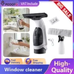 Podofo Elektrischer Fensterreiniger Wiederaufladbare Automatische Glasreinigungsmaschine Küchen-Wand-Desktop-Reiniger Schaber & Klinge