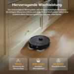Roborock QV 35A Saug- und Wischroboter, 8000 Pa Saugleistung, Upgrade vom Qrevo S, All-in-One-Dock, Anti-Tangle-Bürste, automatische Wischfunktion 5