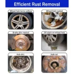 NEUES Rostentferner-Spray Kraftvoll Entfernt Metalloxid Anti-Rost für Alle Metalle 4