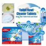12 Stück Toilettenreinigungs-Brausetabletten, entfernen Kalkrost und Flecken, automatischer Sprudelreiniger für Schüssel 4