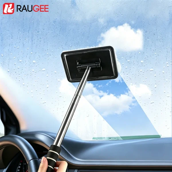 Auto-Fensterreinigungsbürste Windschutzscheiben-Entnebelungsbürste mit Teleskopstiel für Auto und Haus Glasreinigungsbürsten Staubentferner