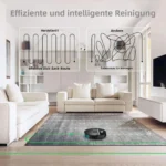OMESER 8000Pa Roboter-Staubsauger mit Wischfunktion, automatische Aufladung, Smart-App-Steuerung, geplante Kartierung, für die Reinigung von Böden, Teppichen und Tierhaaren zu Hause 6
