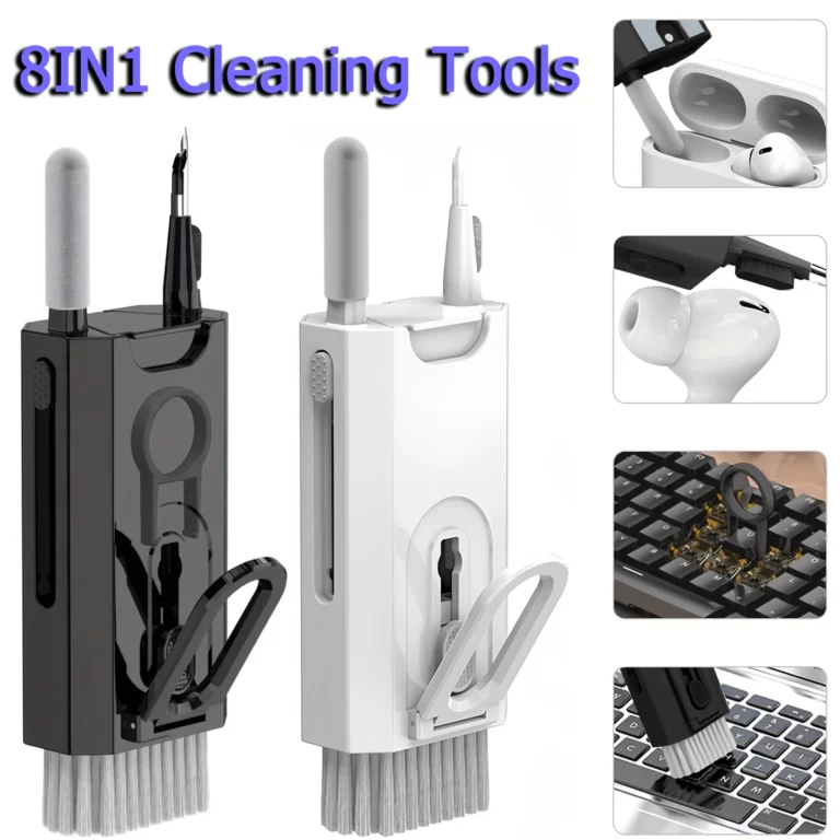 8 In 1 Reinigung Kit Computer Tastatur Reiniger Pinsel Kopfhörer Reinigung Stift Für Headset LPAD Telefon Reinigung Werkzeuge Keycap Puller