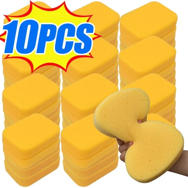10 ~ 1Pcs Auto Waschen Schwamm Große Detaillierung Block Hohe Dichte Schaum Wachs Applikator Pad Kratzfreies Auto reinigung Liefert Werkzeug
